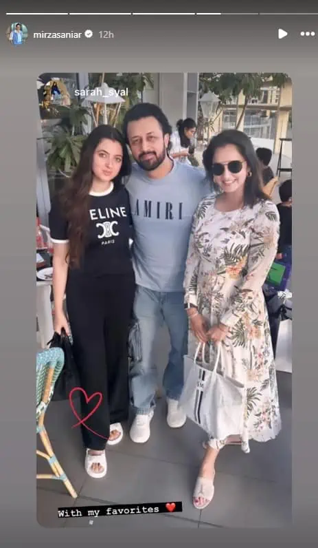 Sania Mirza and Atif Aslam Strike a Chord in Dubai - Photo Sparks Buzz