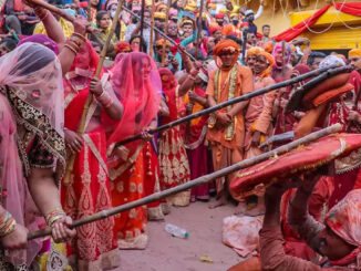 Lathmar Holi 2024: A festival where women beat men with sticks!