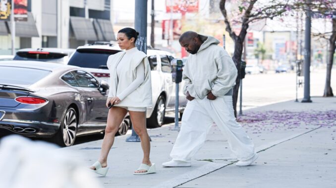 Pics: Bianca Censori all covered up with Kanye West after she was ‘assaulted’ at luxe LA hotspot