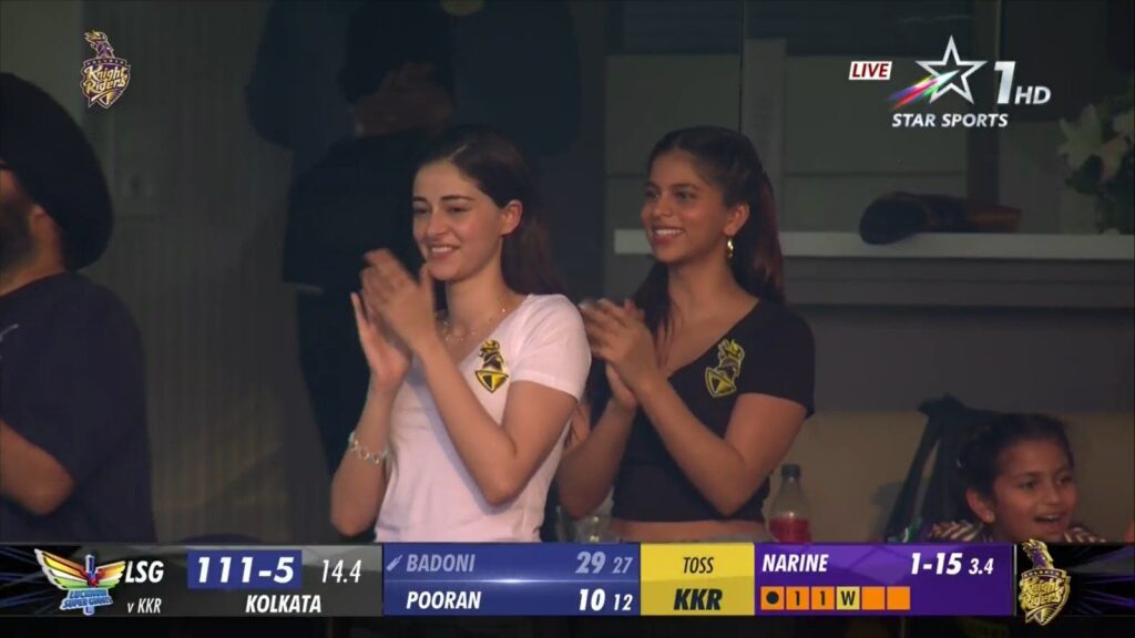 RR vs KKR Suhana khan srk daughter
