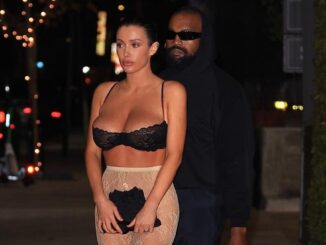 Bianca Censori Stuns in Lace Bra and Tights for Glamorous Dinner Date with Kanye West