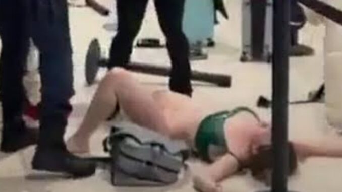 Woman Strips Naked, Craves S*x in Dramatic Scene at Jamaica Airport - Footage Goes Viral