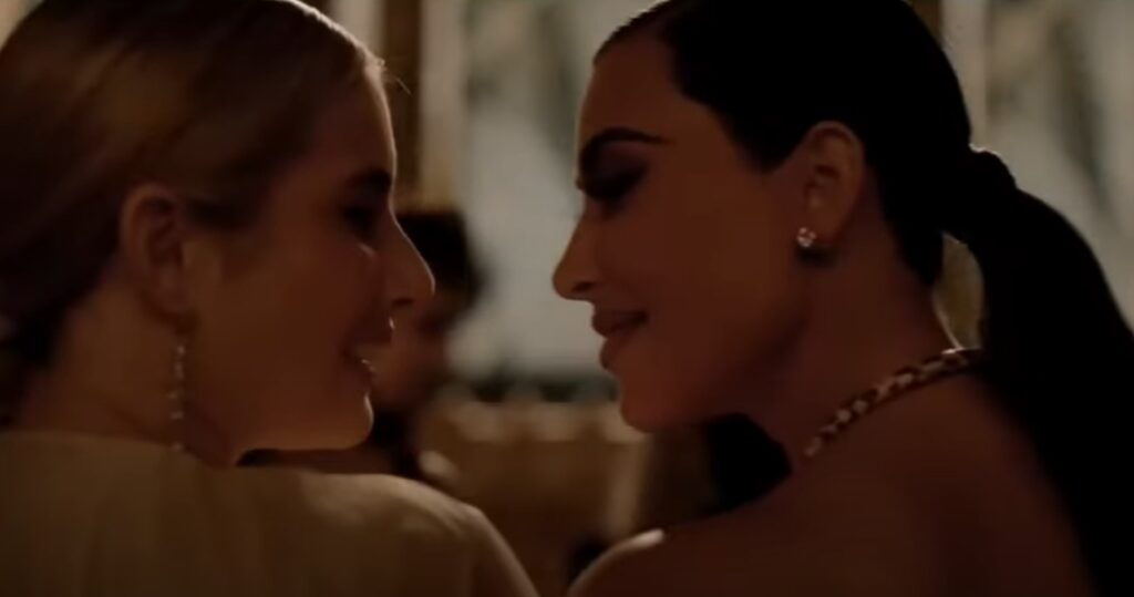 Kim Kardashian and Emma Roberts Share Steamy Kiss in 'American Horror Story' Trailer Part 2