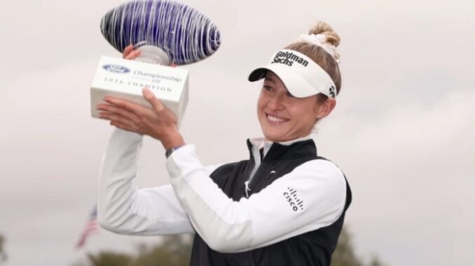 Nelly Korda Cements Golfing Greatness With Third Straight LPGA Title