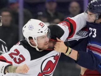 Chaos Reigns as Rangers-Devils Game Begins With Massive Brawl
