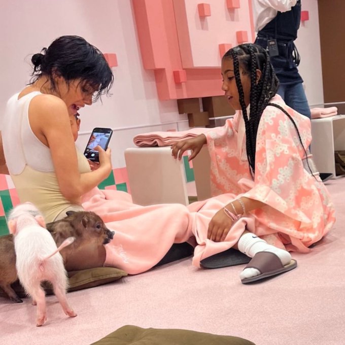 Bianca Censori Turns Heads in Sheer Catsuit with North West in Japan